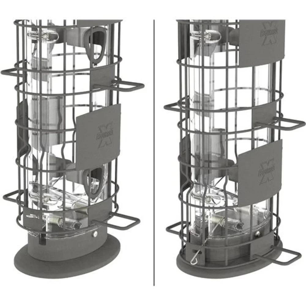 Squirrel-X X4 Squirrel Resistant Bird Feeder, 4 Spring Loaded Perches, 1.5 lb
